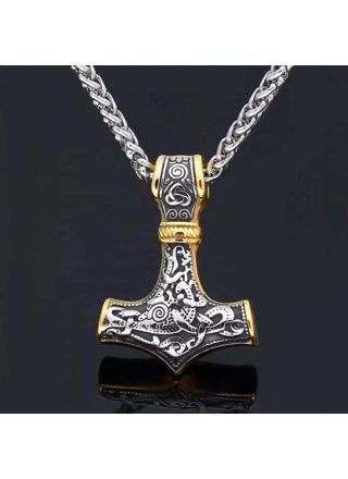 Varia Design Thor Necklace Silver-Gold 4 mm
