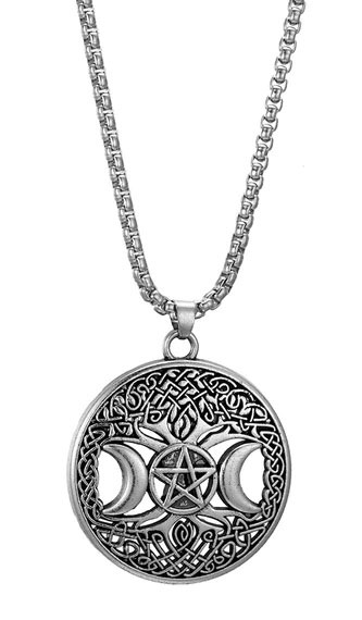 Varia Design Triple Moon Necklace Silver
