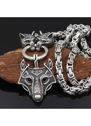 Varia Design Wolf Freke Necklace Black