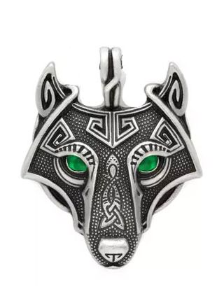 Varia Design Wolf Freke Necklace Green