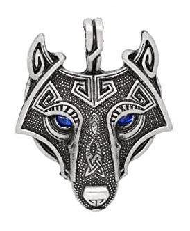 Varia Design Wolf Freke Necklace Blue