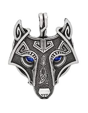 Varia Design Wolf Freke Necklace Blue