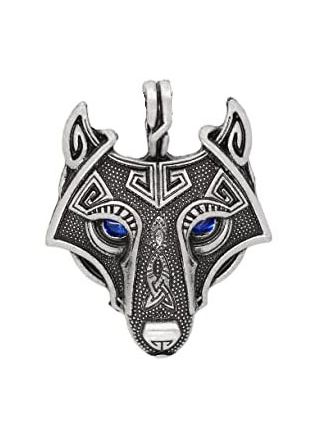 Varia Design Wolf Freke Necklace Blue