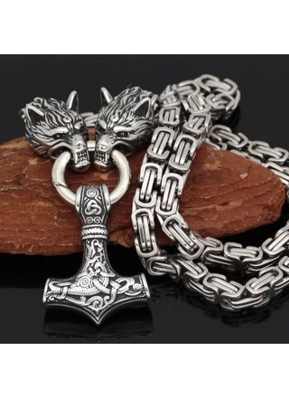 Varia Design Wolves Necklace Silver