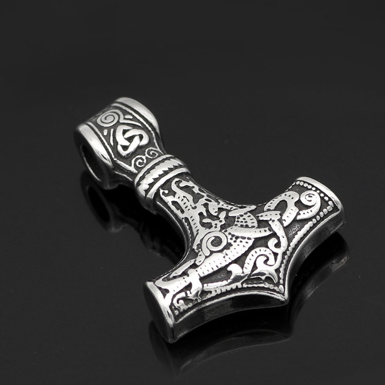 Varia Design Thor's Hammer Necklace Silver-Silver