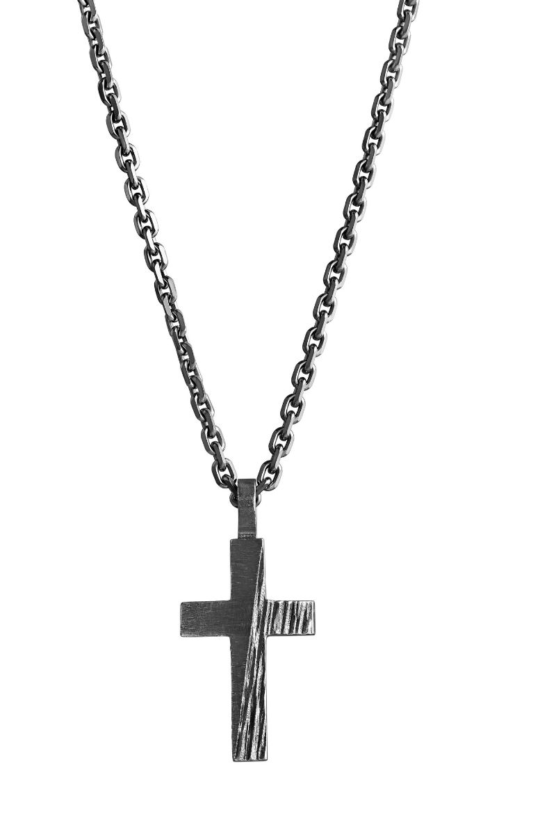Lempikoru Force patinated silver cross small 49 505 00 500