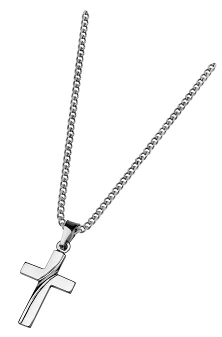 Saurum silver cross necklace 501500000