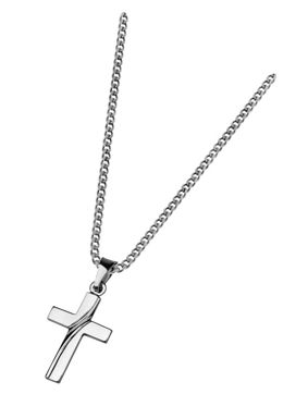 Saurum silver cross necklace 501500000