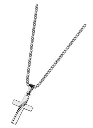 Saurum silver cross necklace 501500000