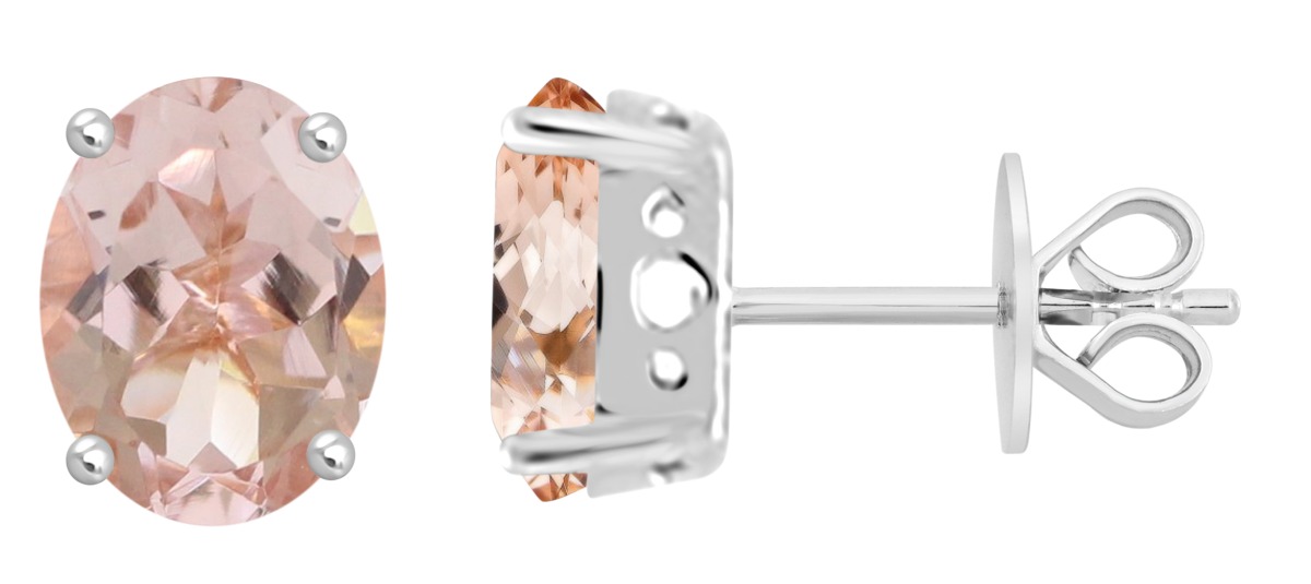 Lykka Elegance pink morganite earrings