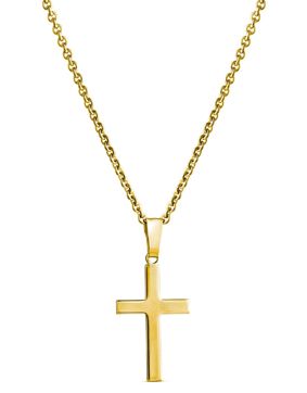 Top Gold silver confirmation cross 20 mm gold plated 52 5191 1500