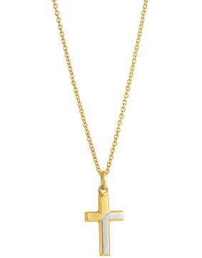 Top Gold silver cross 13x23mm goldplated 5256651508