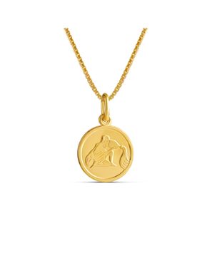 Top Gold gold-plated silver Aquarius zodiac pendant with chain 45cm 52 5702 0000
