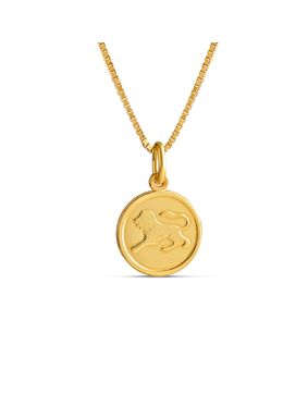 Top Gold gold-plated silver Leo zodiac pendant with chain 45cm 52 5708 0000