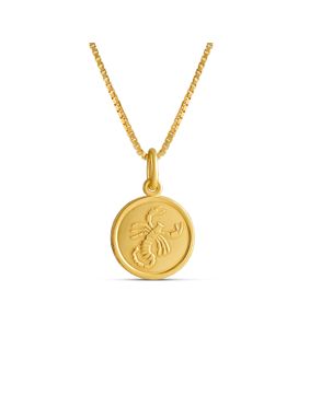 Top Gold gold-plated silver Scorpio zodiac pendant with chain 45cm 52 5711 0000