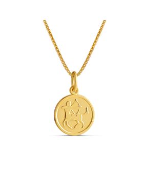 Top Gold gold-plated silver Sagittarius zodiac pendant with chain 45cm 52 5712 0000