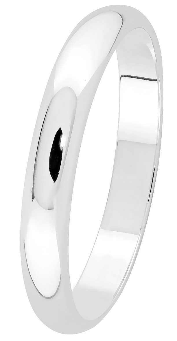 Lykka Exclusive d-shape plain engagement ring 