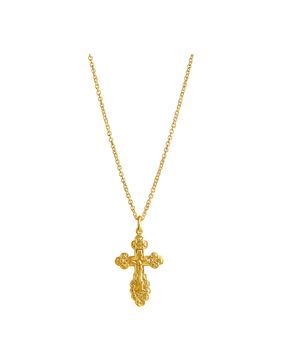 Top Gold silver orthodox cross koristeltu 52 5187 1500