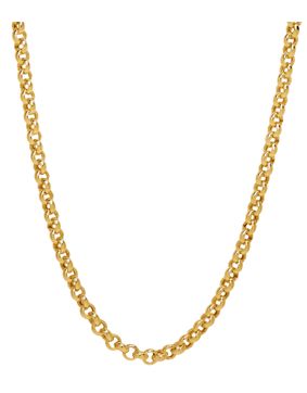 Lykken Basics cable chain yellow gold 2,1 mm