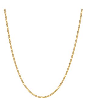 Lykken Basics curb chain yellow gold 1,2 mm
