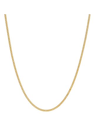 Lykka Basics curb chain yellow gold 1,2 mm