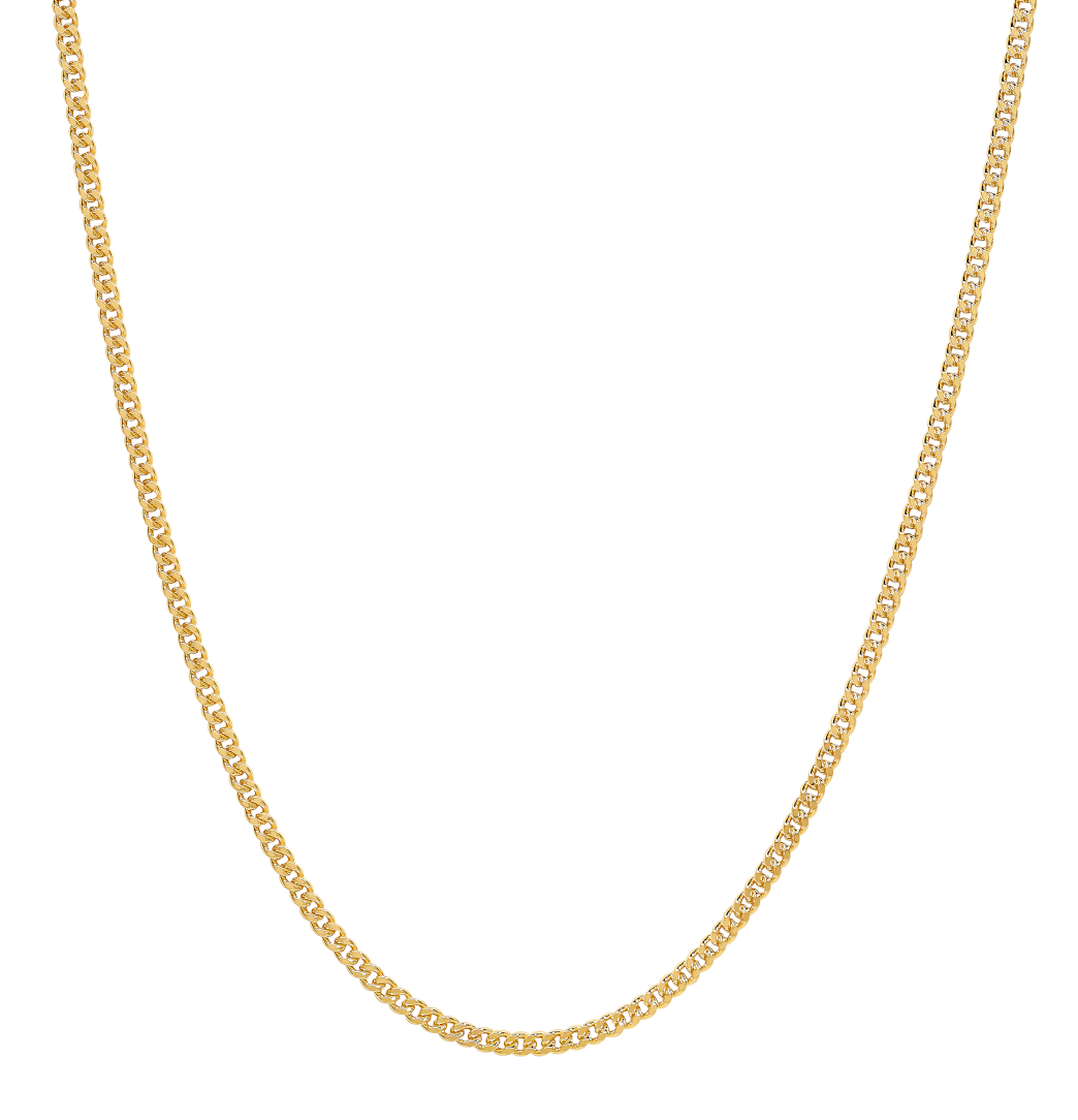 Lykka Basics curb chain yellow gold 1,4 mm
