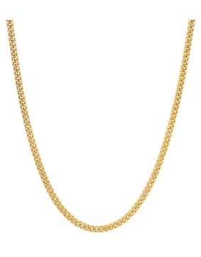 Lykken Basics curb chain yellow gold 2,1 mm