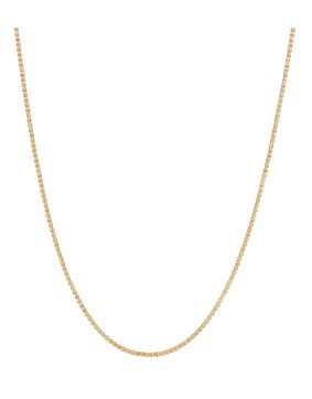Lykken Basics box chain yellow gold 0,8 mm