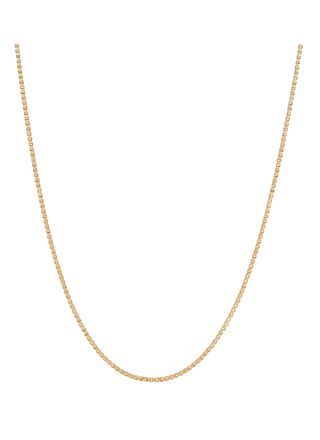 Lykka Basics box chain yellow gold 0,8 mm