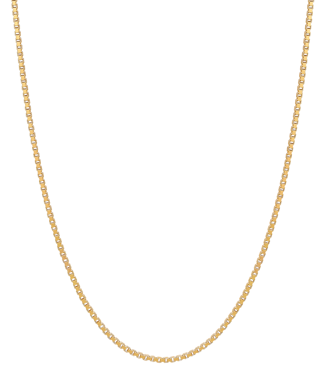 Lykka Basics box chain yellow gold 0,95 mm19 KVD 46.0 375 YG