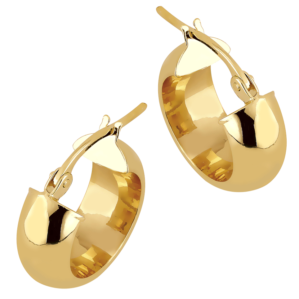 Lykka Casuals huggies yellow gold 10 mm