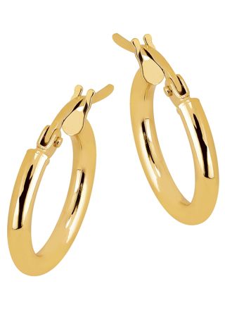Lykka hoops Casuals yellow gold 10 mm