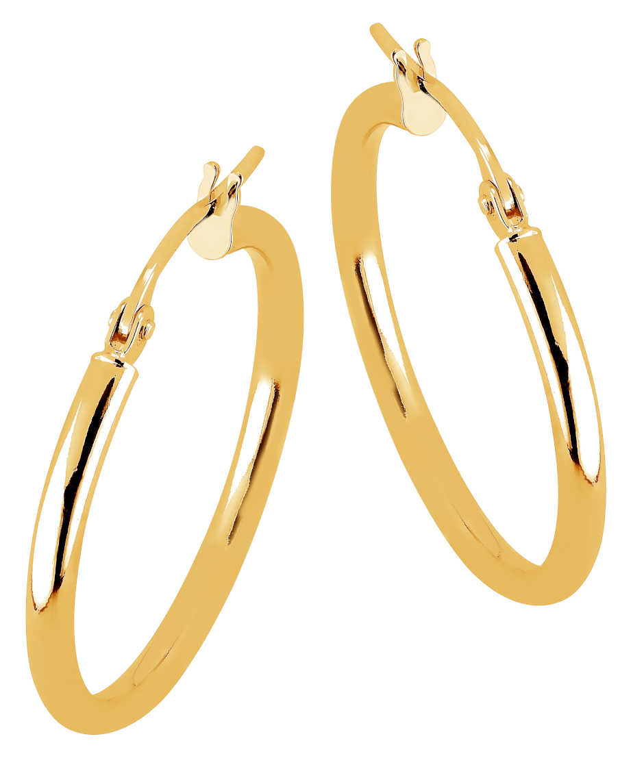 Lykka Casuals hoops yellow gold 20 mm