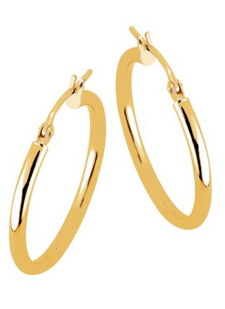 Lykka Casuals hoops yellow gold 20 mm