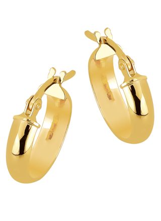 Lykka Casuals huggies in yellow gold 10 mm