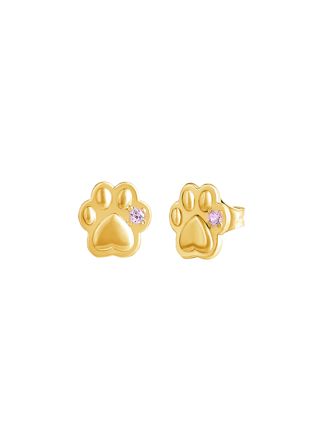 Lempikoru Paw gold-plated silver earrings 53 275 06 000