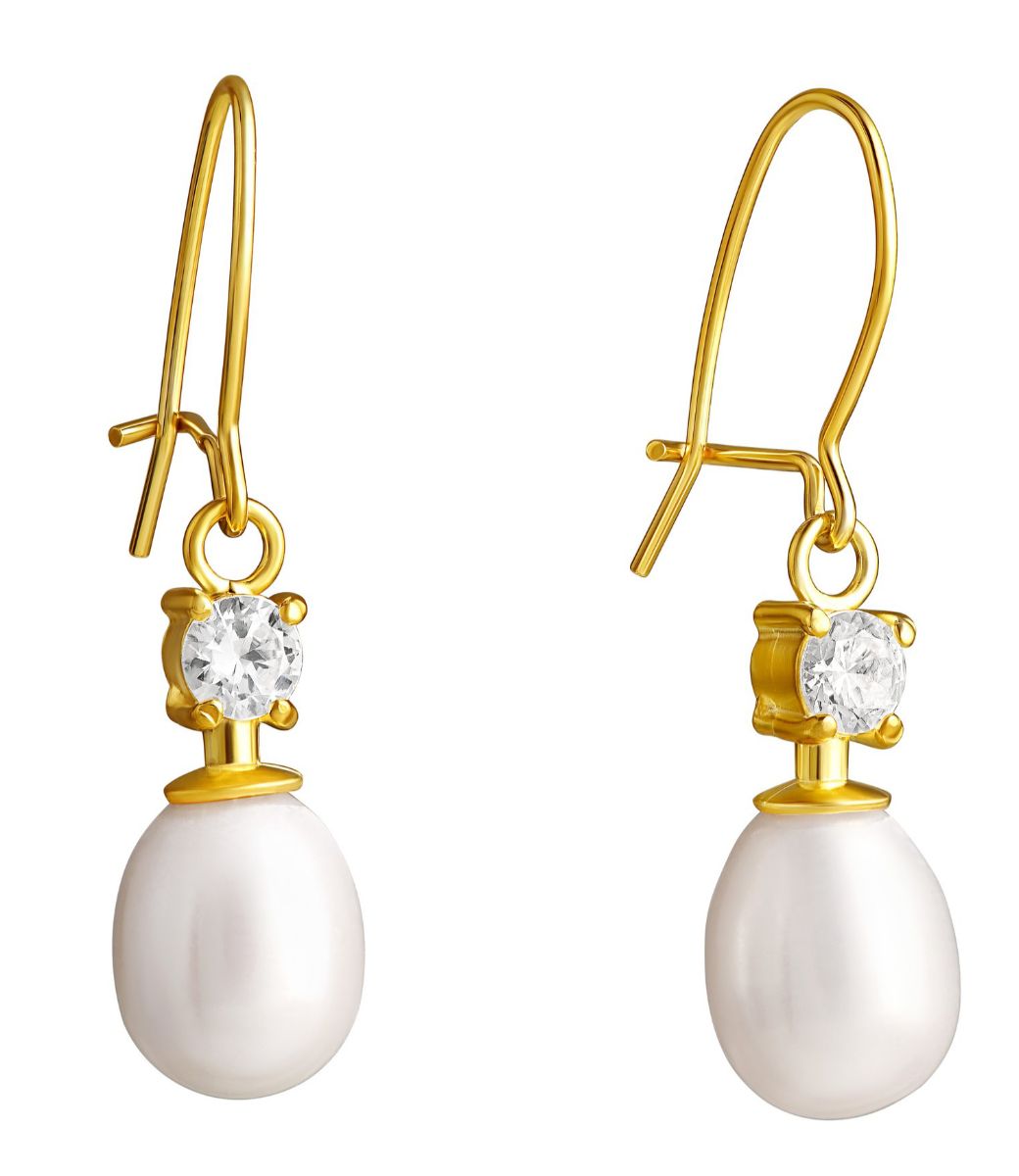 Lempikoru Moment of Joy gold-plated silver wire pearl earrings 54 010 30 000