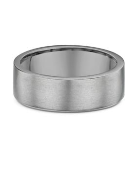 Lykka Strong titanium ring straight-edge 7 mm