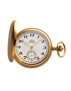 Leijona mechanical gold double pocket watch 5531-43