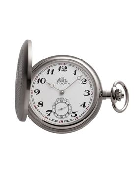 Leijona mechanical silver-colored pocket watch 5532-43