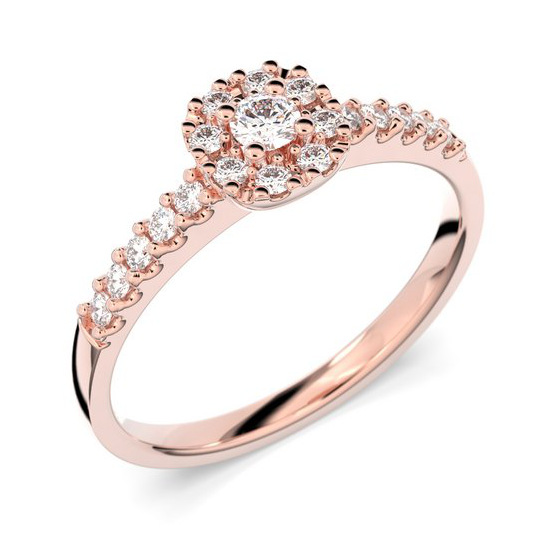 Festive Jasmin halo diamond ring 561-025-PK