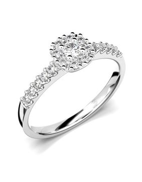 Festive Jasmin halo diamond ring 561-025-VK