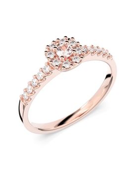 Festive Jasmin morganite halo diamond ring 561-025M-PK