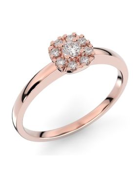 Festive Jasmin halo diamond ring 562-015-PK