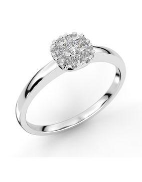 Festive Jasmin halo diamond ring 562-015-VK