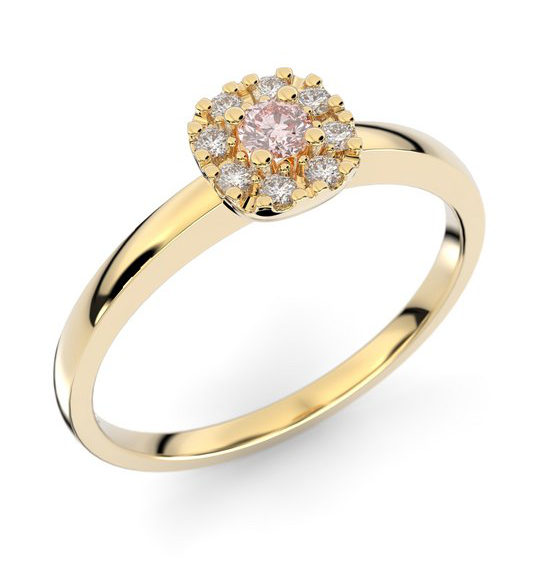 Festive Jasmin morganite halo diamond ring 562-015M-KK