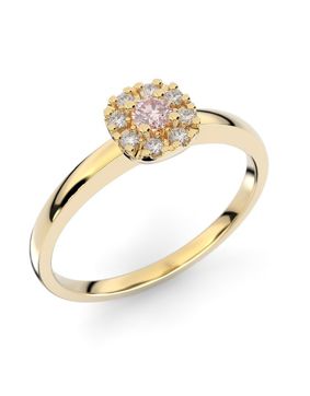 Festive Jasmin morganite halo diamond ring 562-015M-KK