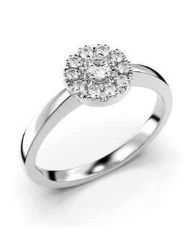 Festive Olivia halo diamond ring 563-017-VK