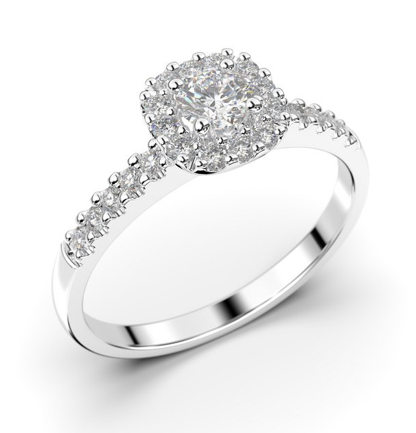 Festive Janette halo diamond ring 566-040-VK