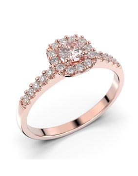 Festive Janette morganite halo diamond ring 566-040M-PK
